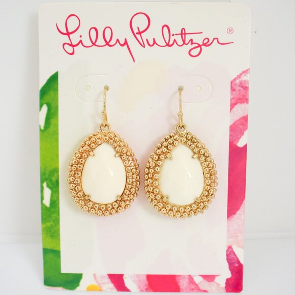 ✨️ *Lilly Pulitzer* Sea Urchin Drop Earrings & Bangle - GOLD. - Picture 2 of 7